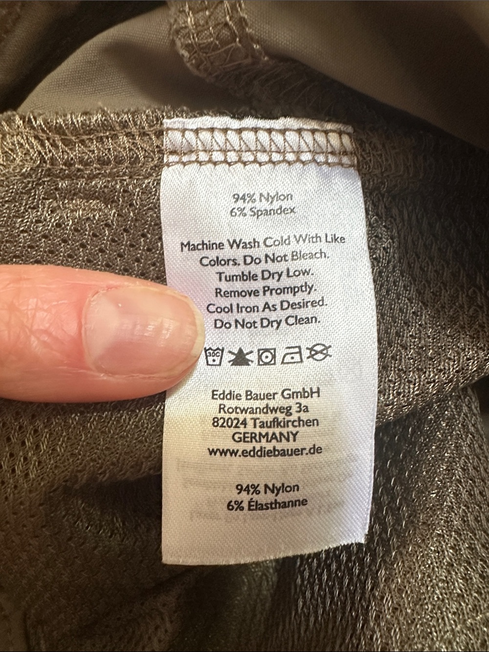 Eddie Bauer First Ascent Wmn Hiking Pants Sz 6 Gray Olive Stretch Trail Outdoor - Picture 6 of 10